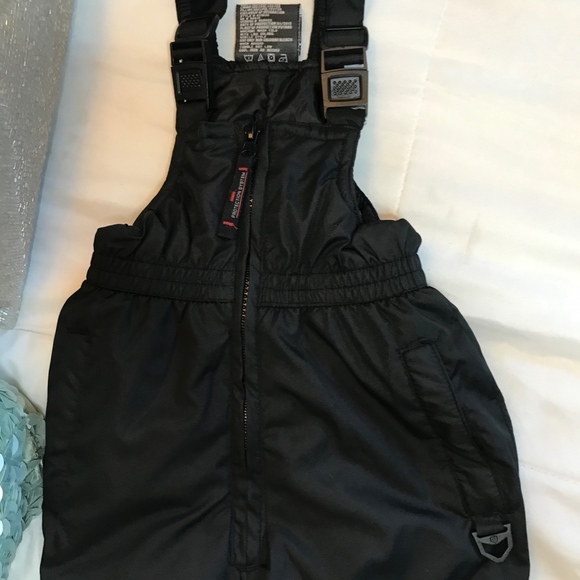 Black Protection System Toddler Ski Bib 2/3t - Picture 2 of 5
